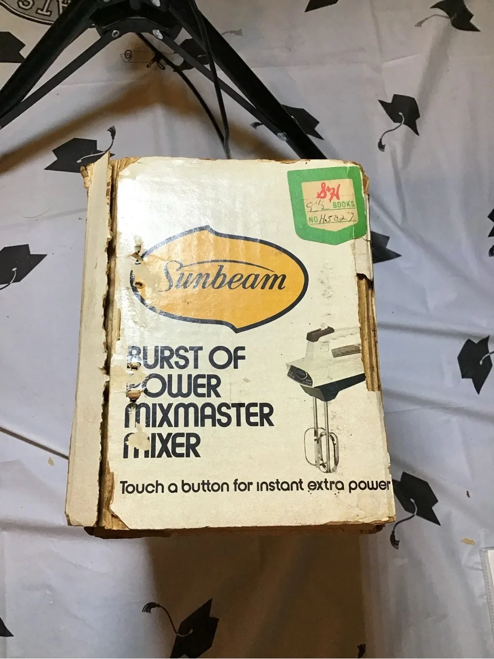 Vintage sunbeam mixmaster hand mixer “burst of power” button -Preowned